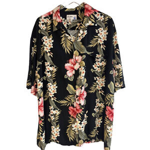 Vintage Iolani Hawaiian Mens Hibiscus Shirt XXL